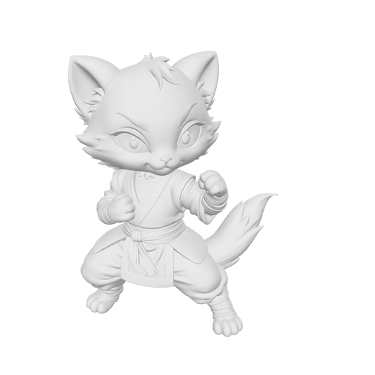 Cat Monk — 3D Printable STL & 3MF